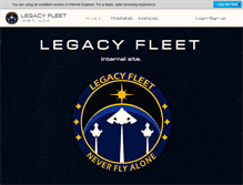 Tablet Screenshot of legacyfleet.org